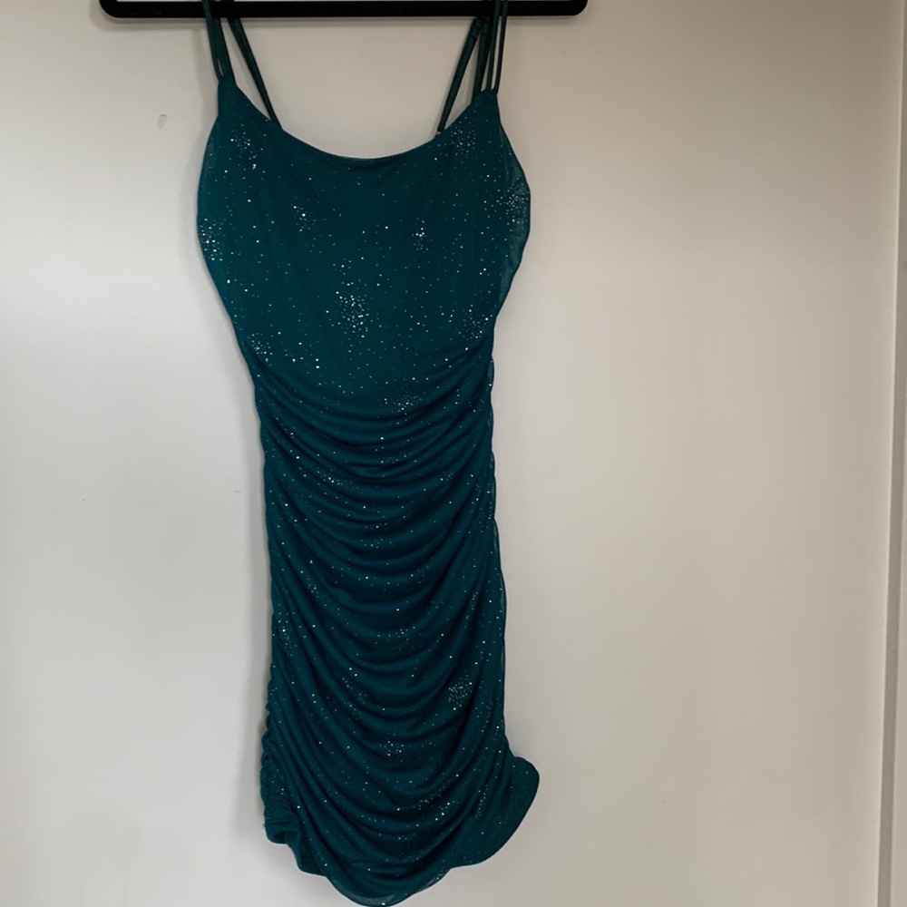 Lucy in the Sky green body con dress size W small